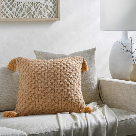 Magan Peach Throw Pillow