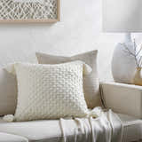 Magan Cream Throw Pillow