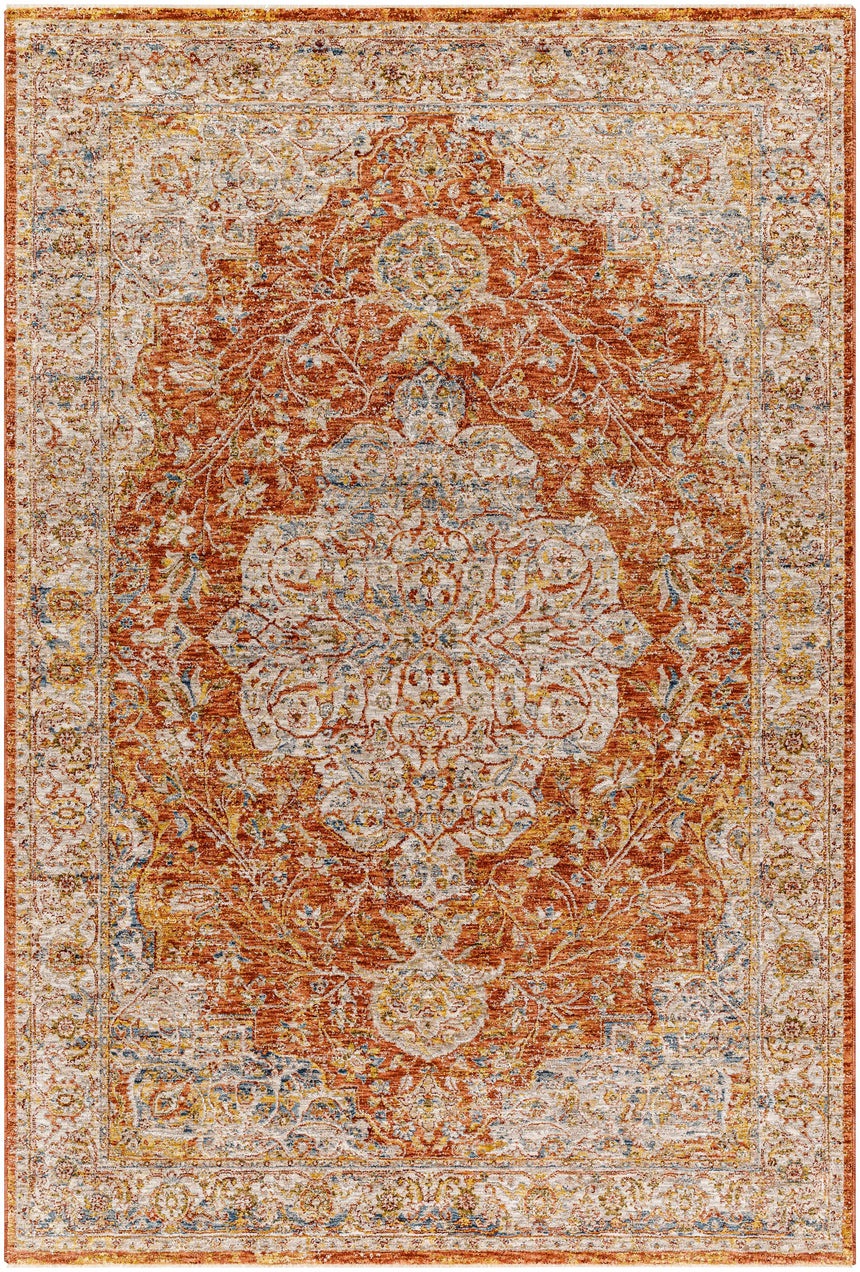 Aman Rust Area Rug - Clearance