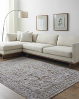 Asabi Tan Textured Rug with Fringes