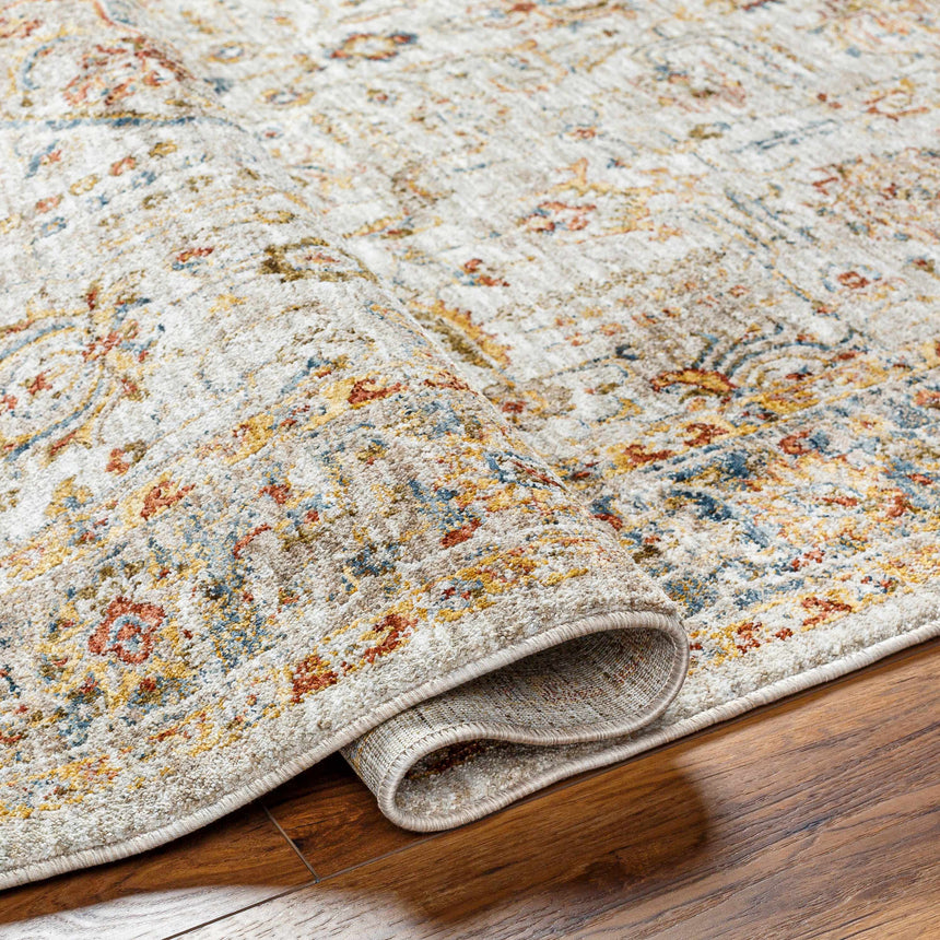 Canan Textured Rug with Fringes