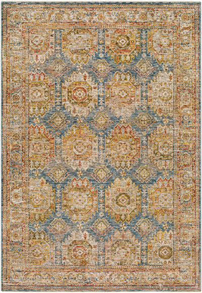 Crescentia Blue & Beige Area Rug