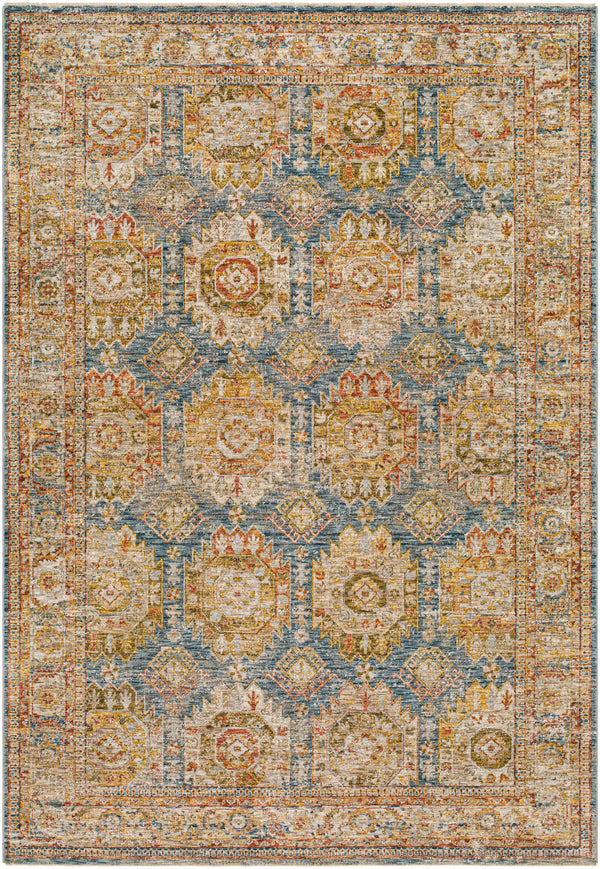 Crescentia Blue & Beige Area Rug