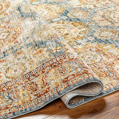 Crescentia Blue & Beige Area Rug