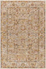 Duong Beige Textured Rug with Fringes