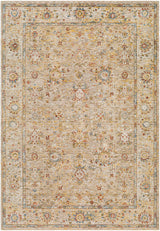 Duong Beige Textured Rug with Fringes