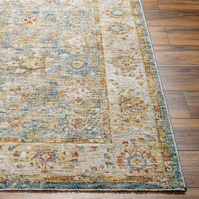 Duong Beige & Blue Area Rug