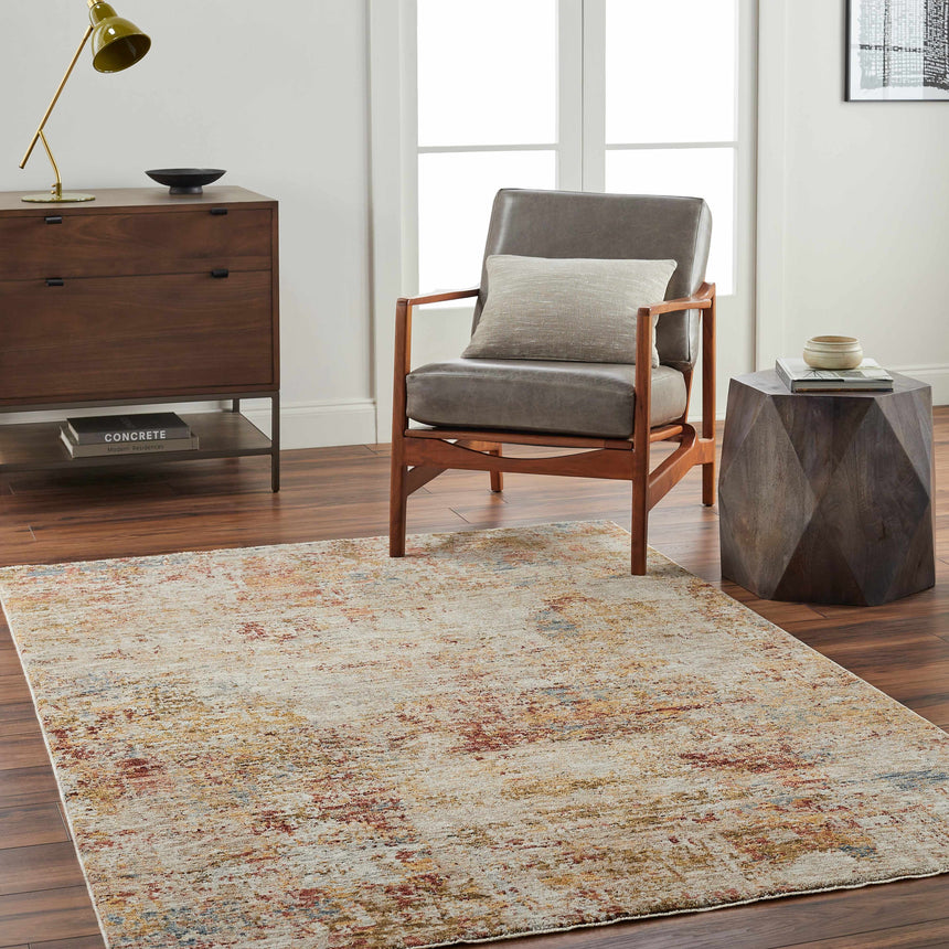 Eula Textured Rug with Fringes