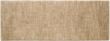 Close-up of the Kahua Tan Area Rug, showcasing its subtle texture and neutral tan color. Perfect for farmhouse or traditional styles. Design-Runner-2773