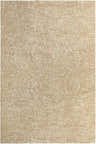 Close-up of Katia Tan Area Rug. Khaki and tan farmhouse style rug with subtle traditional pattern and soft texture. Design-Rectangle-6796