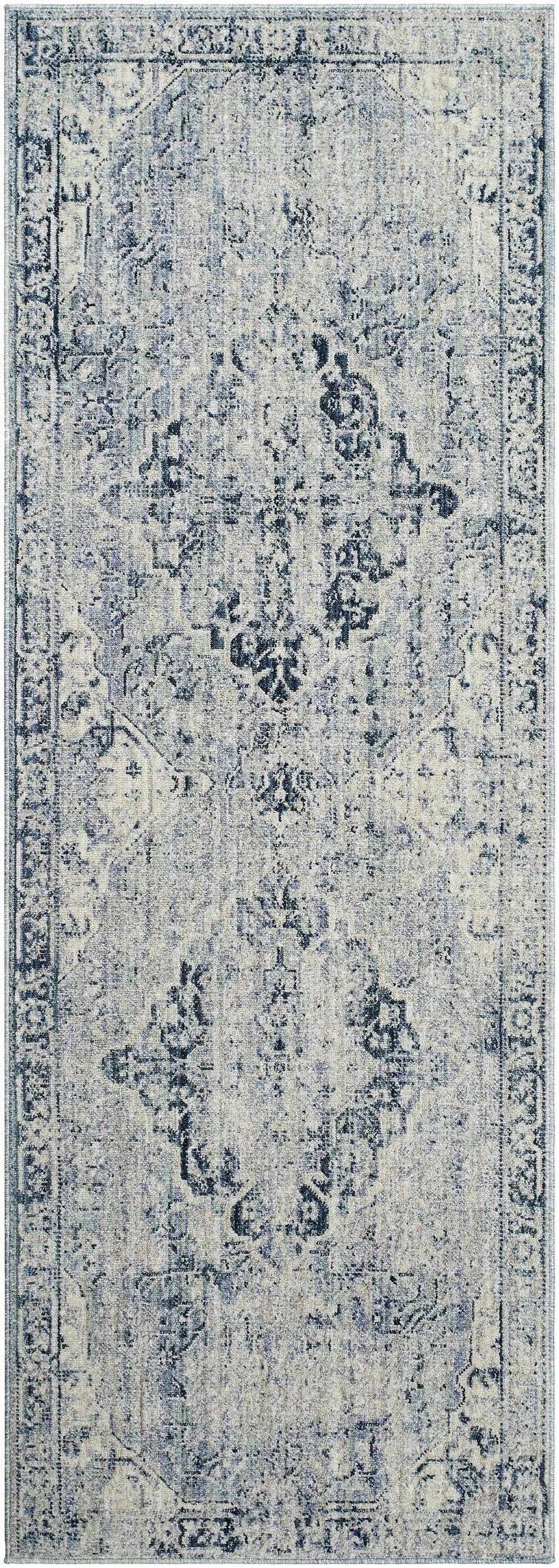 Jemma Blue Medallion Area Rug - Clearance