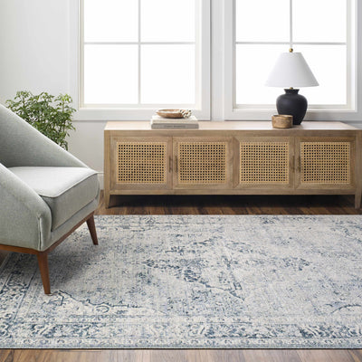 Jemma Blue Medallion Area Rug