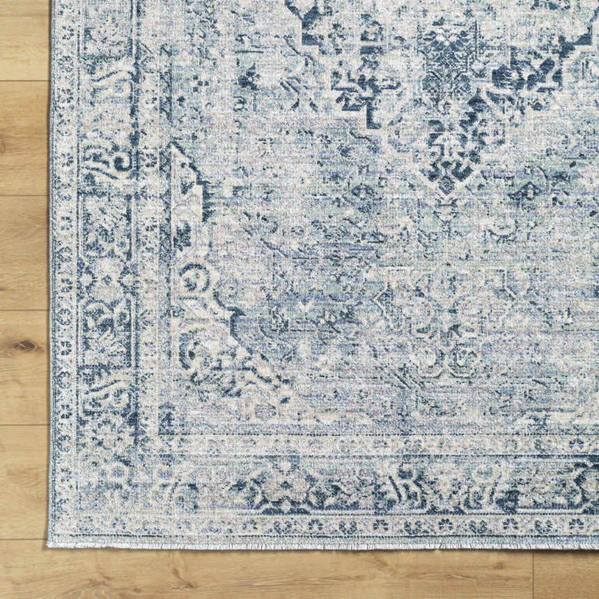 Jemma Blue Medallion Area Rug - Clearance