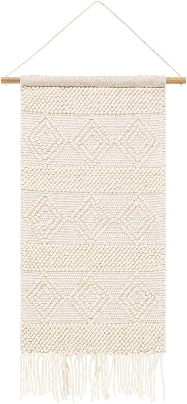 Smithdale Beige Woven Patterned Wall Hanging