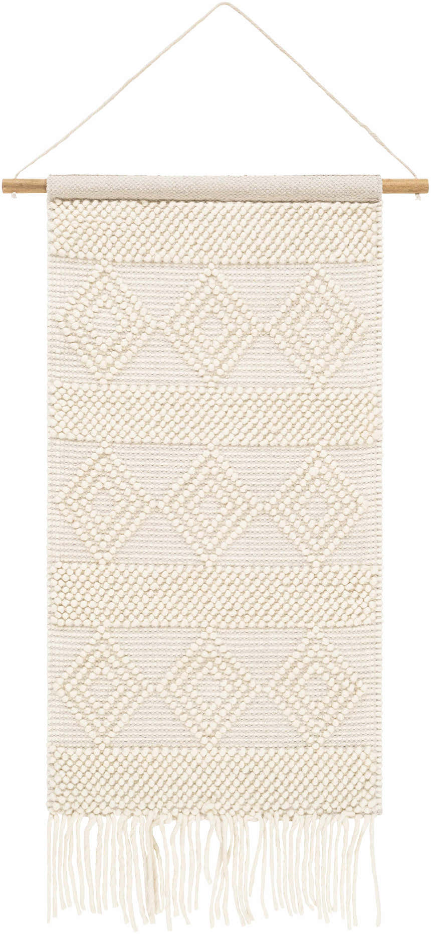 Smithdale Beige Woven Patterned Wall Hanging