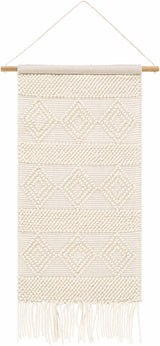 Smithdale Beige Woven Patterned Wall Hanging