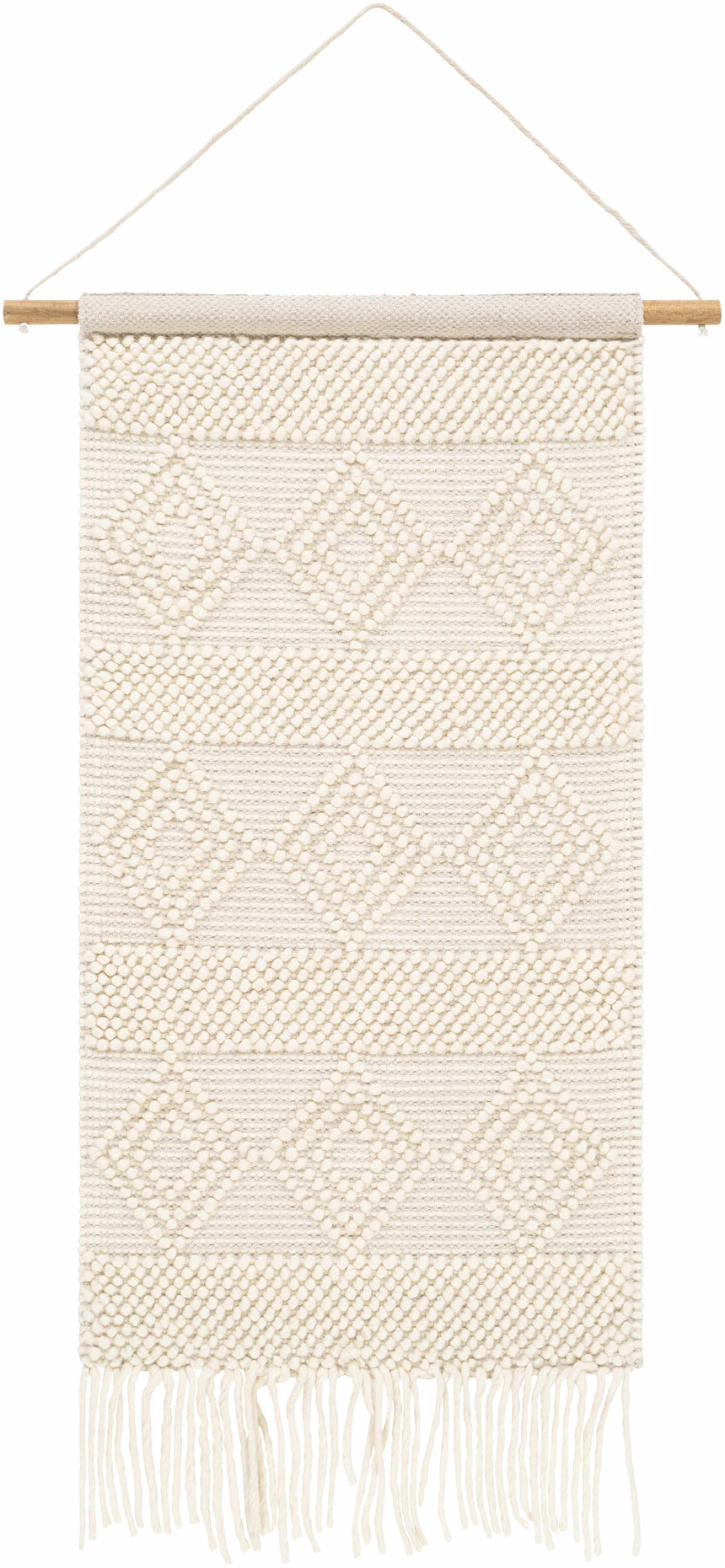 Smithdale Beige Woven Patterned Wall Hanging