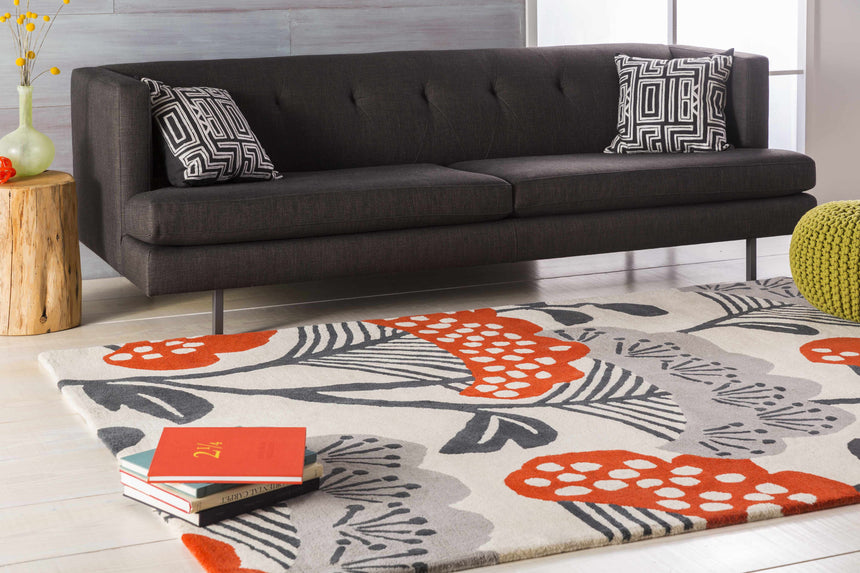 Osborne Olive Knitted Cotton Pouf