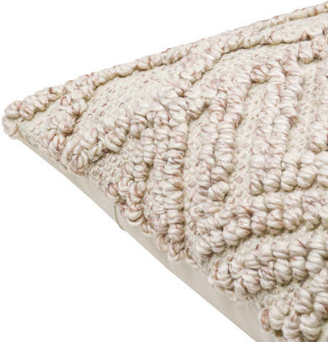 Lindy Pale Pink Throw Pillow