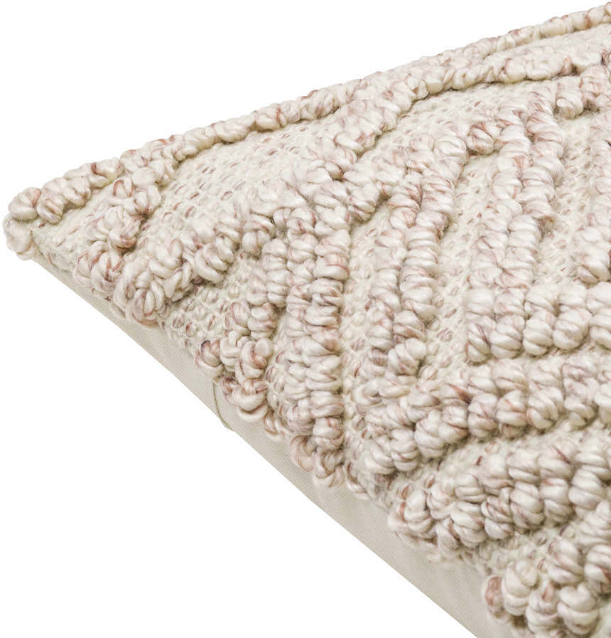 Lindy Pale Pink Throw Pillow