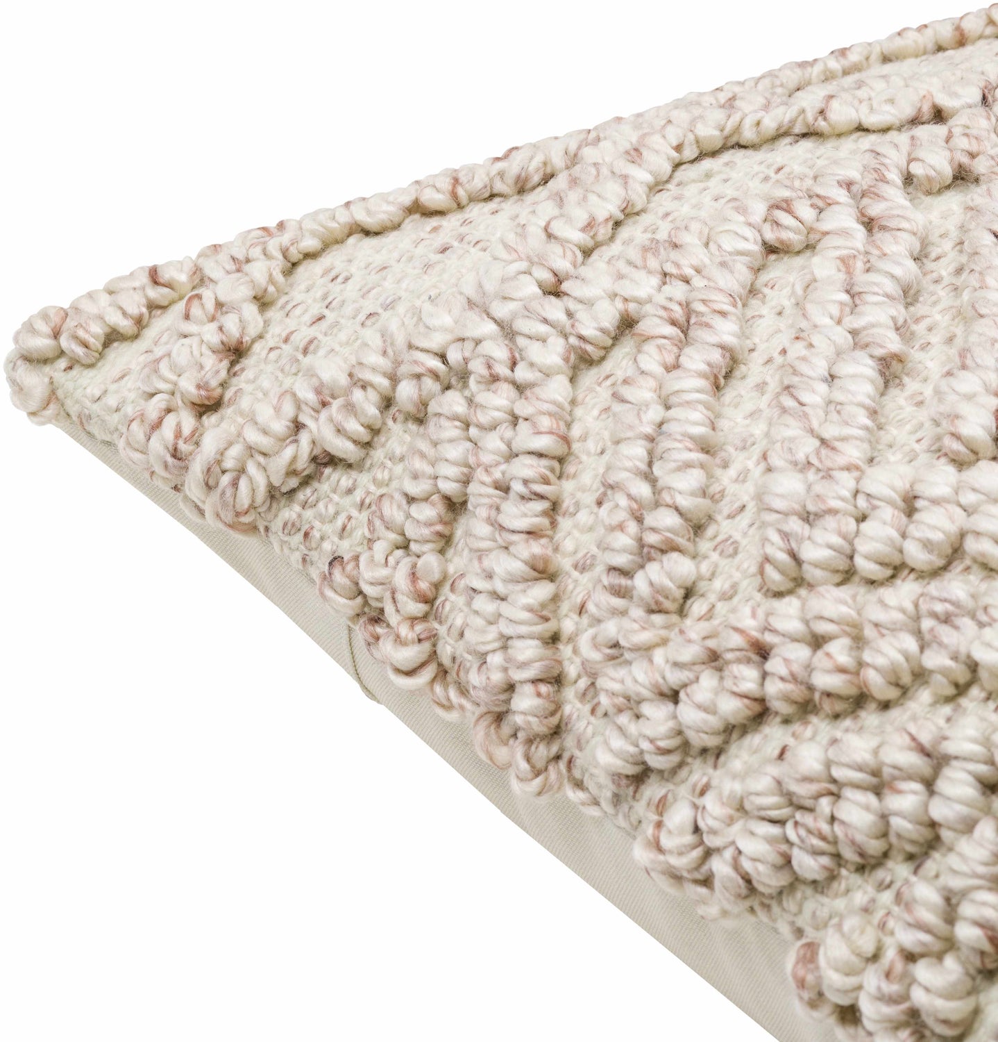 Lindy Pale Pink Throw Pillow