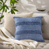 Lilia Navy Outdoor Throw Pillow - Clearance