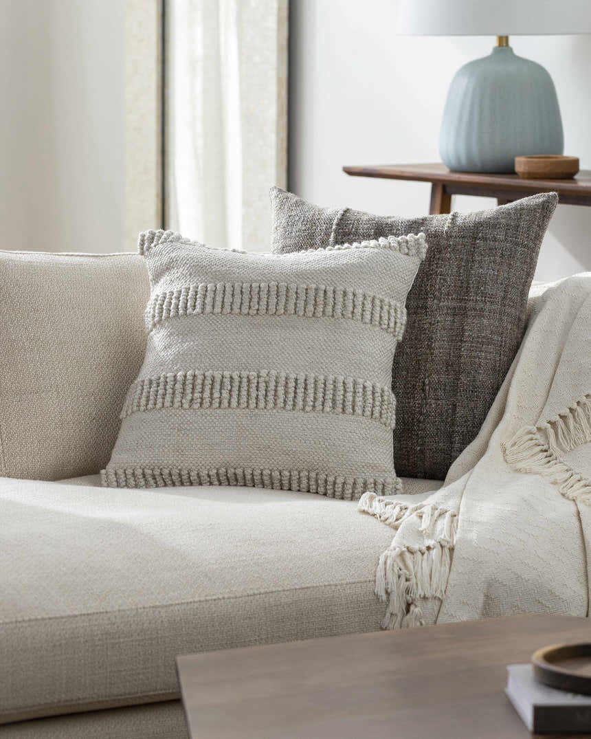 Lilia Ivory Throw Pillow