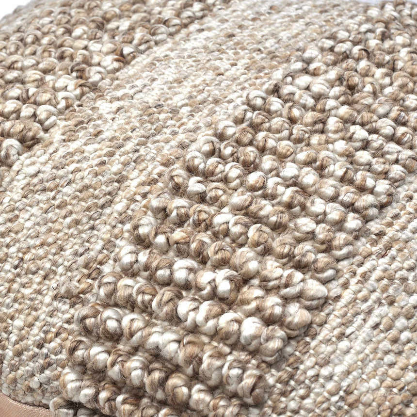 Lilia Beige Outdoor Throw Pillow - Clearance