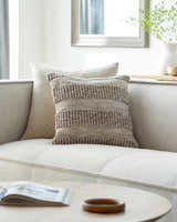 Lilia Beige Outdoor Throw Pillow - Clearance