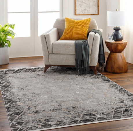 Luol Gray Area Rug - Clearance
