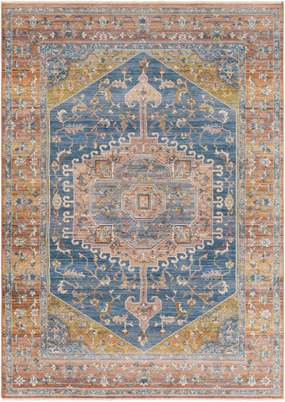 Solana Blue Medallion Area Carpet - Clearance