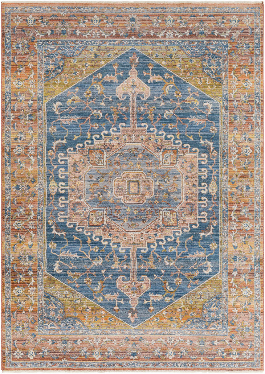 Solana Blue Medallion Area Carpet - Clearance – Boutique Rugs