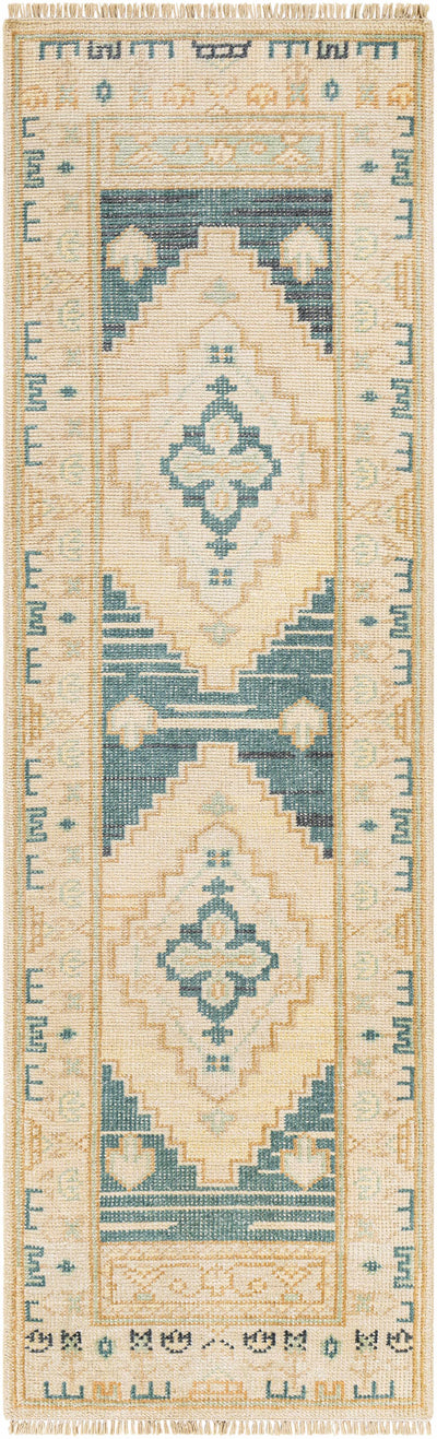 Songculan Teal Wool Rug