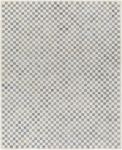 Halen Gray Checkered Area Rug