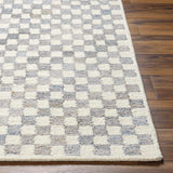 Halen Gray Checkered Area Rug