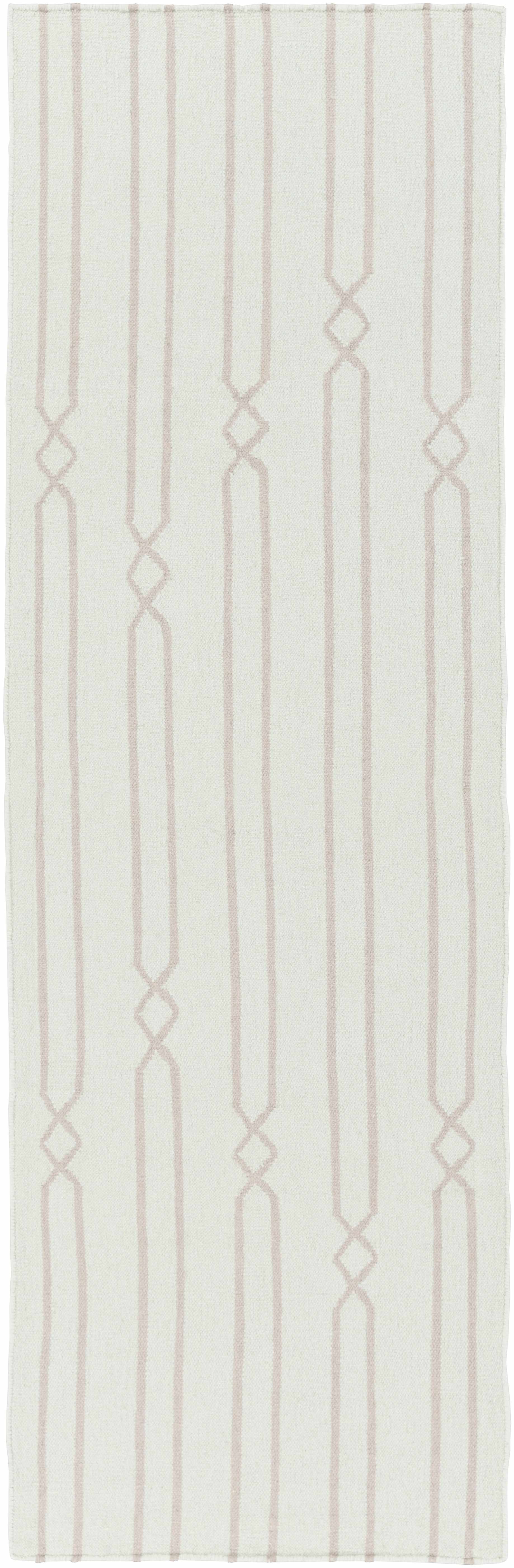 Reverse side of Spanishburg  Area Rug - Clearance, focusing on underside structure and material.Contemporary Area Rug Backing  * 2'6" x 8' Runner