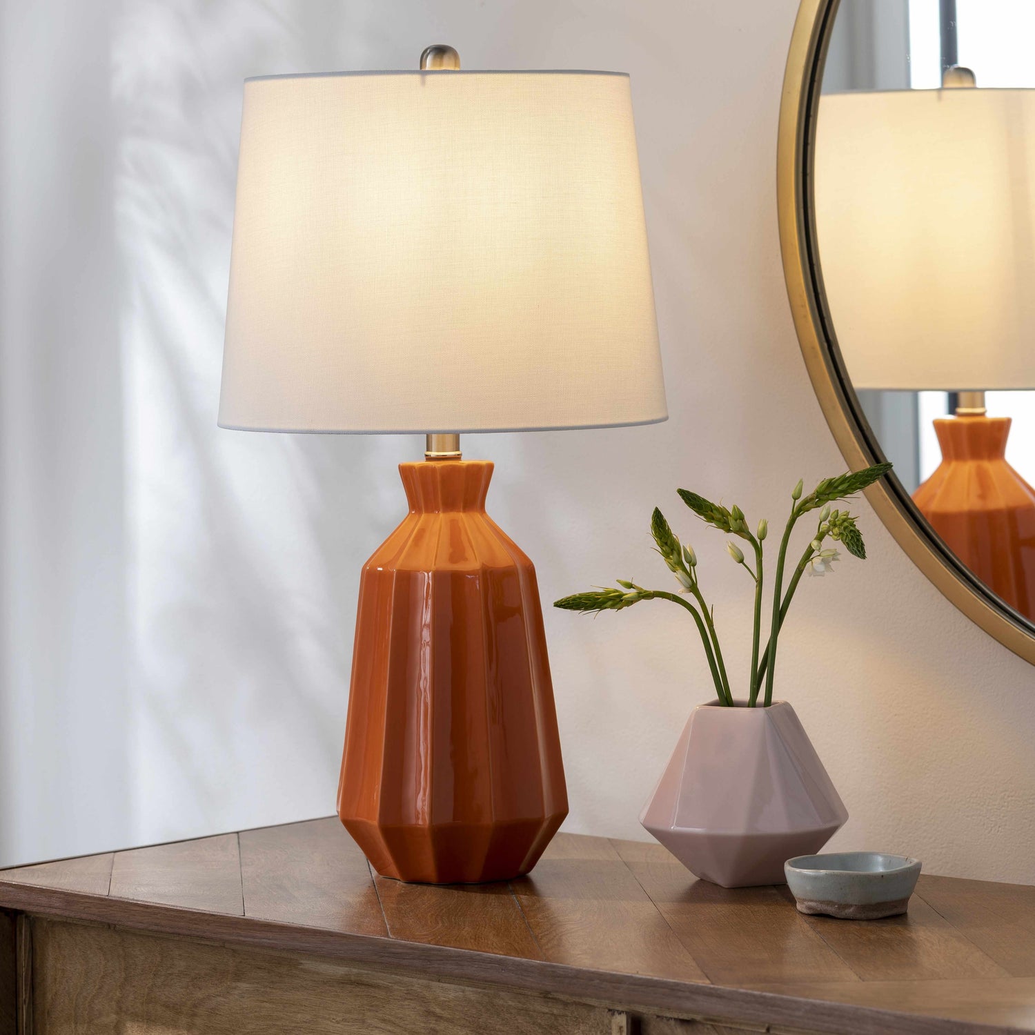 Schlettau Orange Table Lamp