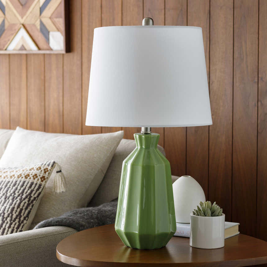 Schlettau Green Table Lamp - Clearance