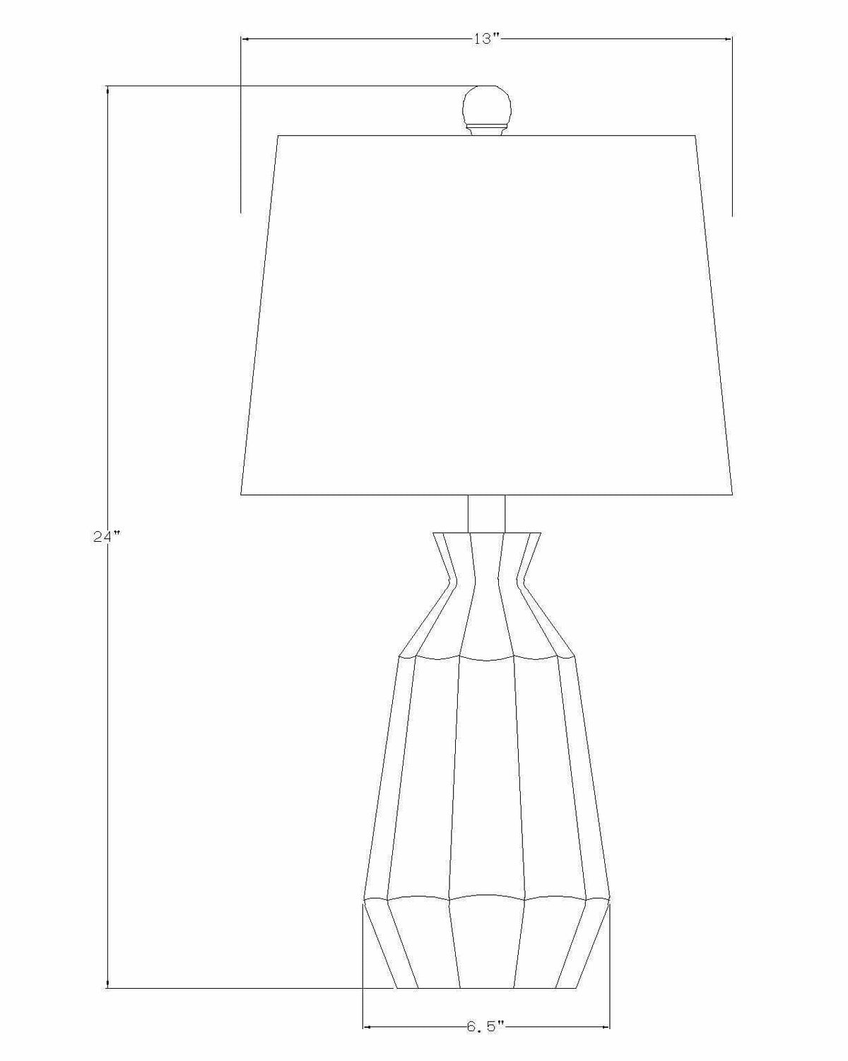 Schlettau Yellow Table Lamp
