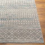 Tambac Blue & Gray Washable Area Rug - Clearance