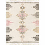Kingborough Cream/Pink Cotton Area Rug - Clearance