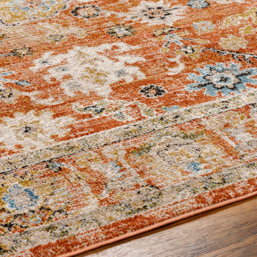 Darda Rust Area Rug - Clearance