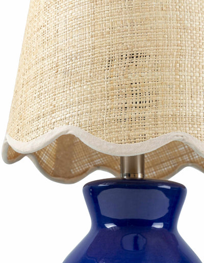 Salgareda Navy Rattan Table Lamp