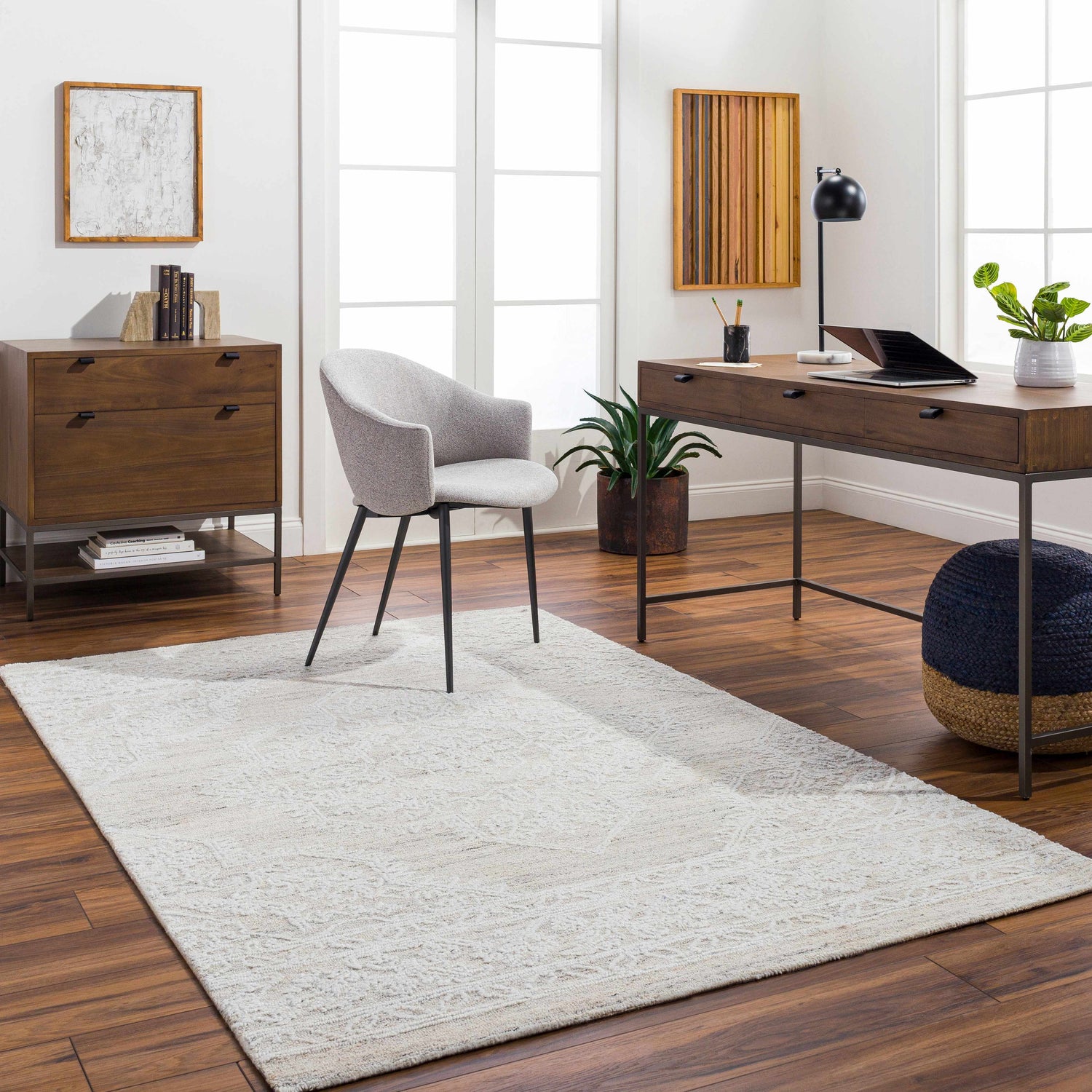 Denae Cream Area Rug - Clearance