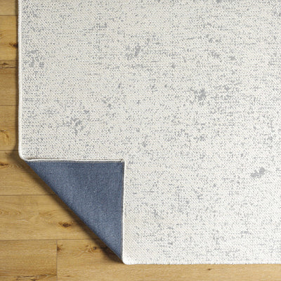 Isako Gray Solid Washable Area Rug