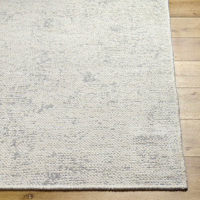 Isako Gray Solid Washable Area Rug