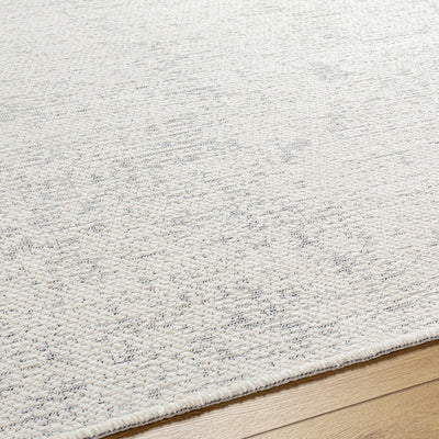 Isako Gray Solid Washable Area Rug