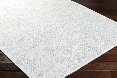 Isako Cream & Gray Solid Washable Area Rug