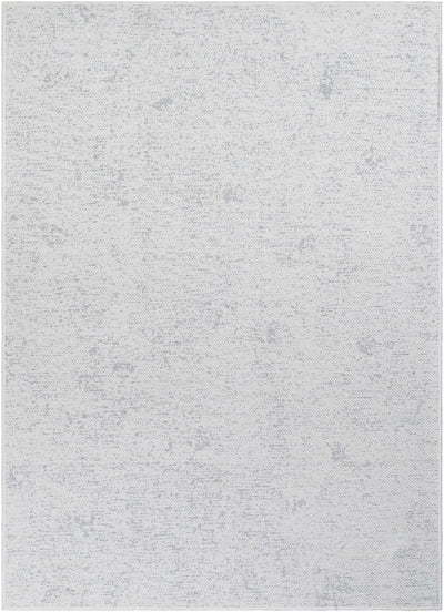 Isako Cream & Gray Solid Washable Area Rug