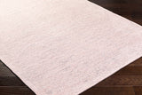 Isako Dusty Pink Solid Washable Area Rug - Clearance